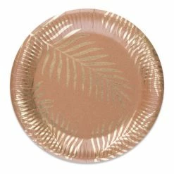 Artyfetes Gold Foil Tropi Paper Plates