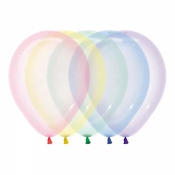 SA Balloons Mini Assorted Crystal Pastel Balloons Butterfly