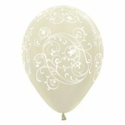 Must Love Party Balloons - Clear Filigree (3) Bridgerton Tea