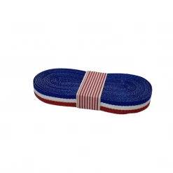 WeaveWell Ribbon - Petersham Striped - Red / White / Blue