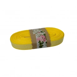 WeaveWell Ribbon - Petersham Striped - Yellow / White
