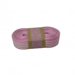 WeaveWell Ribbon - Petersham Striped - Pink / White