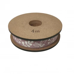 Dazzling Daisies Ribbon - Botanical - Light Cream / Dusky Pink