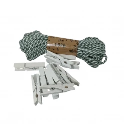 Must Love Party Bakers Twine Cord & Peg Craft Kit - Green / Natural