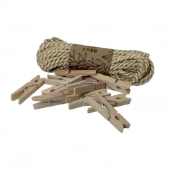 Must Love Party Cord & Peg Craft Kit - Gold / Cream Bakers Twine