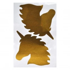 Party Express Gold Unicorn Stickers Rainbows & Unicorns