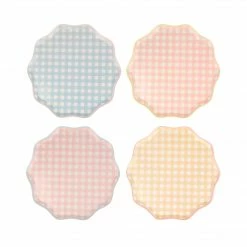 Meri Meri Gingham Side Plates (set Of 12)