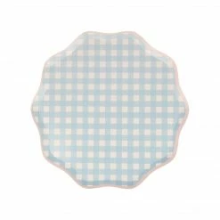 Meri Meri Gingham Side Plates (set Of 12)