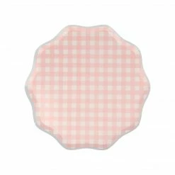 Meri Meri Gingham Side Plates (set Of 12)