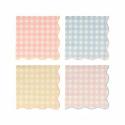 Meri Meri Gingham Small Napkins (set Of 20) Tabletop