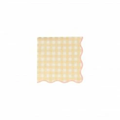 Meri Meri Gingham Small Napkins (set Of 20) Tabletop