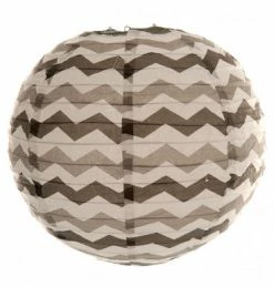 ROFOR Black Chevron Paper Lantern