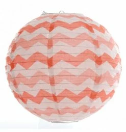ROFOR Chevron Coral Paper Lantern Sale