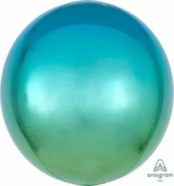 SA Balloons Ombre Blue And Green Orb