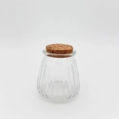 Must Love Party Decorate Mini Ripple Glass Bottle With Cork Lid