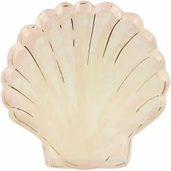 Meri Meri Watercolour Clam Shell Plates Tabletop