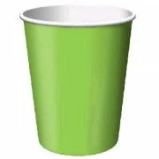 Party Express Plain Fresh Lime Paper Cups (8)