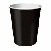 Party Express Plain Black Velvet Paper Cups (8) Tabletop