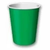 Party Express Plain Emerald Green Paper Cups (8)