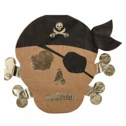 Artyfetes Pirate Kraft & Gold Foil Paper Napkins