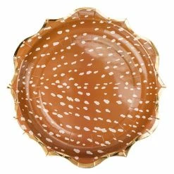 Artyfetes Little Fawn Toffee Paper Plates Tabletop