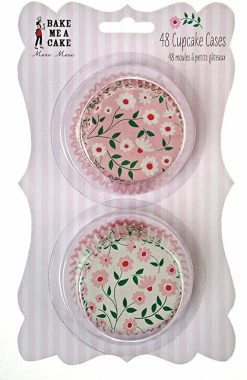 Meri Meri Beautiful Pink Floral Cupcake Cases Bunny