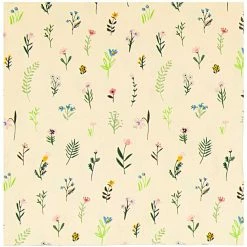Rico Design Flower Scatter On Pale Yellow Napkins Tabletop