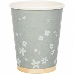 Rico Design Grey Petals Paper Cups Tabletop
