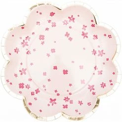 Rico Design Pink Petal Paper Plates (12)
