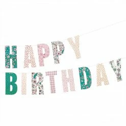 Rico Design Happy Birthday Garland - Hygge Vintage Floral Tea