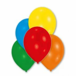 SA Balloons Assorted Metallic Rainbow Balloons (10) Circus