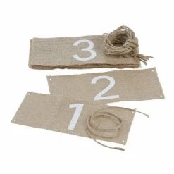 Ginger Ray Hessian Table Numbers
