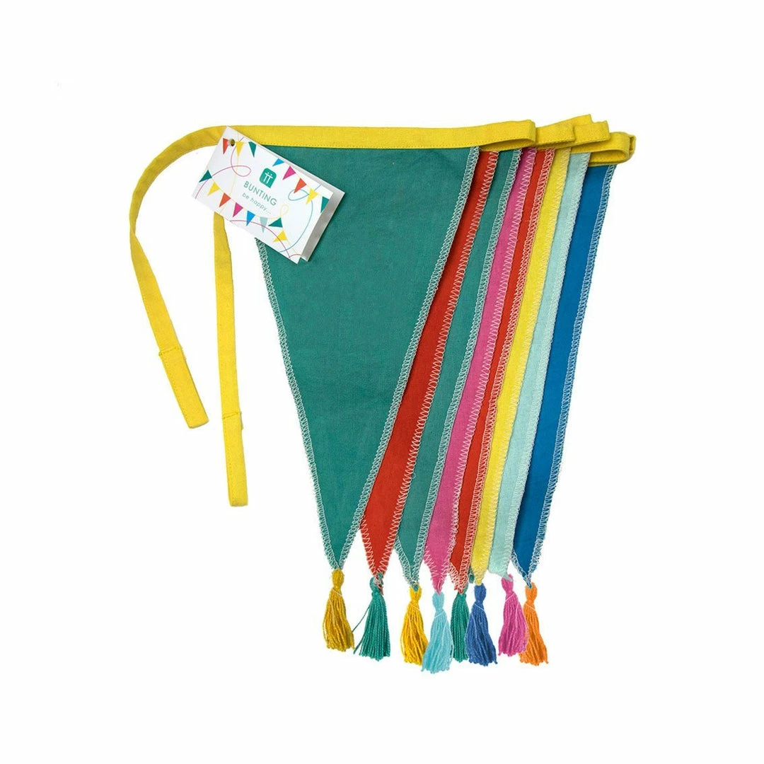 Talking Tables Alice In Wonderland Multicoloured Fabric Bunting With Tassels 3 Talking Tables Alice In Wonderland Multicoloured Fabric Bunting With Tassels