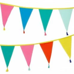 Talking Tables Alice In Wonderland Multicoloured Fabric Bunting With Tassels