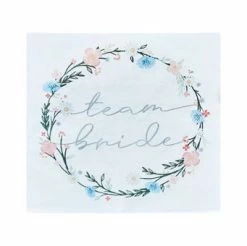 Ginger Ray Tabletop Boho Floral Team Bride Napkins