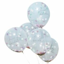 Ginger Ray Team Bride Flower Filled Confetti Balloons Balloonery
