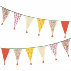 Talking Tables Boho Paisley Fabric Bunting Frida Kahlo