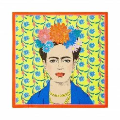 Talking Tables Bright Yellow Frida Kahlo Paper Napkins