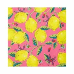 Talking Tables Pink Lemon Paper Napkins
