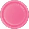 Party Express Plain Candy Pink Paper Plates Tabletop