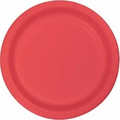 Party Express Plain Coral Plates