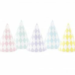 Party Deco Pastel Diamond Party Hats