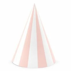 Party Deco Striped Pink Party Hats