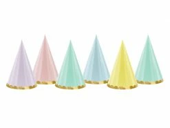 Party Deco Plain Pastel Party Hats