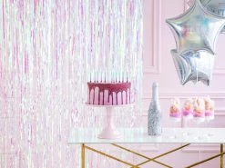 Party Deco Iridescent Curtain Backdrop