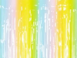 Party Deco Retro Roller Skate Fun Pastel Curtain Backdrop