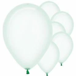 SA Balloons Crystal Pastel Green Balloons