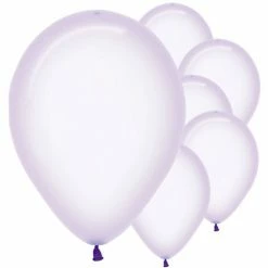 SA Balloons Crystal Pastel Lilac Balloons