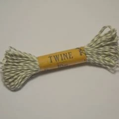 Dazzling Daisies Botanical Baby Bakers Twine - Grey Green & White