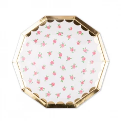 Jollity&Co Rose Small Paper Plates Tabletop